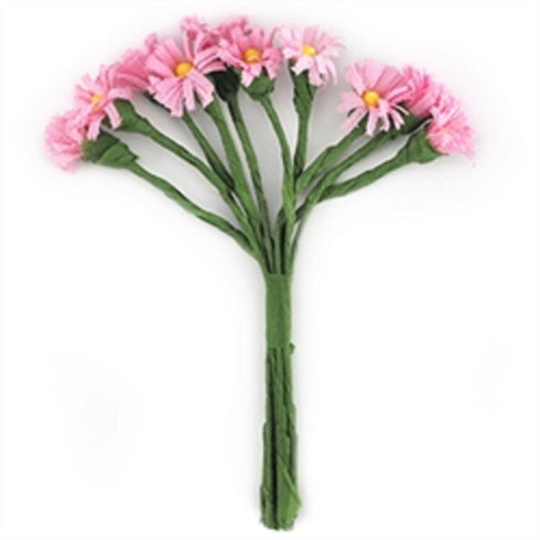 15mm Fabric Mini Flowers on Stems